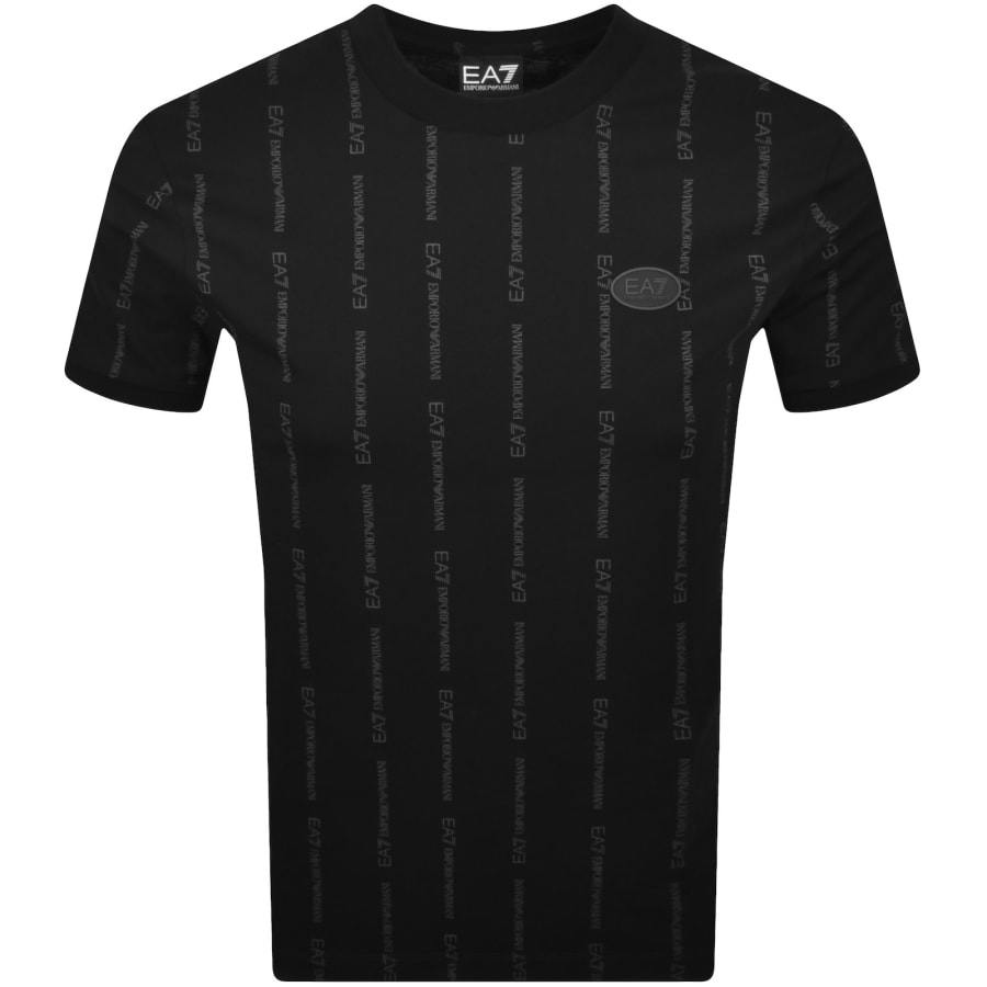 EA7 Emporio Armani Logo T Shirt Black | Mainline Menswear us